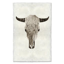 Bull skull design on a white background