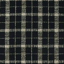Close-up of Bond-Onyx Pillow black and white checkered fabric pattern.