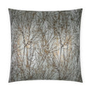 Decorative pillow with tree branch pattern on a white background