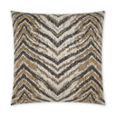 Decorative pillow with chevron pattern on a white background