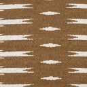 Close-up textured brown and white patterned fabric of Matheson-Amber Pillow.