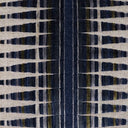 Close-up detail of Knock Out-Ocean pillow fabric showing navy blue and white open weave texture.