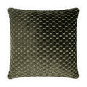 Green textured pillow on a white background