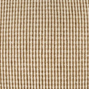 A close-up of a woven fabric pattern featuring vertical stripes of alternating warm brown and cream vertical bands with a subtle crosshatch texture.