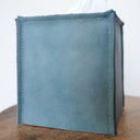 Ocean Blue Leather Single Tissue Box Cover