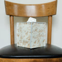 Brown with White Spots Hair-On-Hide Single Tissue Box