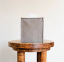 Hippopotamus Grey Leather Single Tissue Box Cover