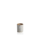 birchwood candle holder with natural finish on a white background