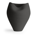 Black vase on a white background