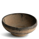 Clay bowl on a white background
