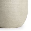 Close-up of a textured beige object on a white background