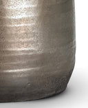 Close-up of a textured ceramic Graham Table Lamp base on a white background