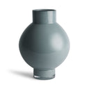 blue Gray vase on a white background